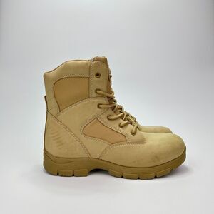 Caftsman Ashton Waterproof Brown Beige Steel Toe Work Boots Women's Size 6